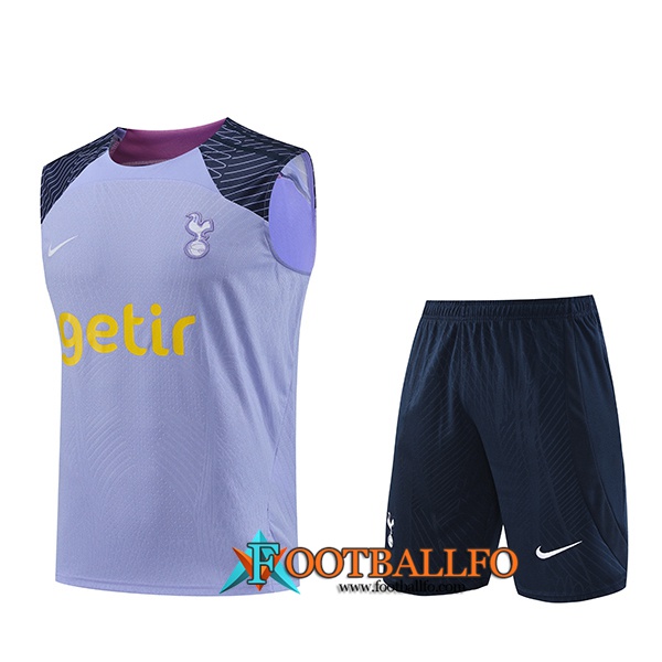 Camiseta Entrenamiento sin mangas + Cortos Tottenham Hotspur Violeta 2023/2024