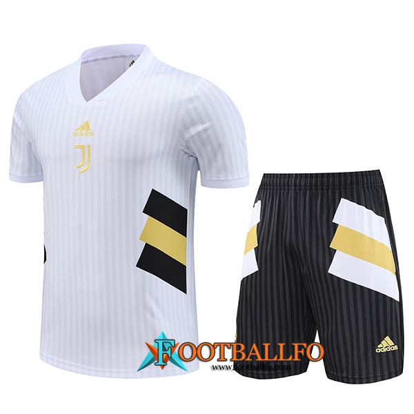 Camiseta Entrenamiento + Cortos Juventus Blanco 2023/2024
