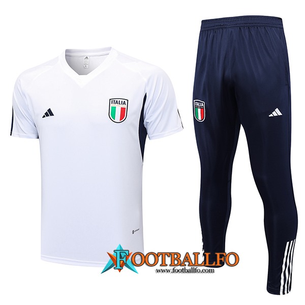 Camiseta Entrenamiento + Pantalones Italia Blanco 2023/2024