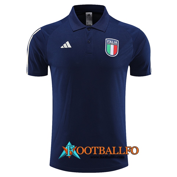 Camiseta Polo Italia Azul marino 2023/2024