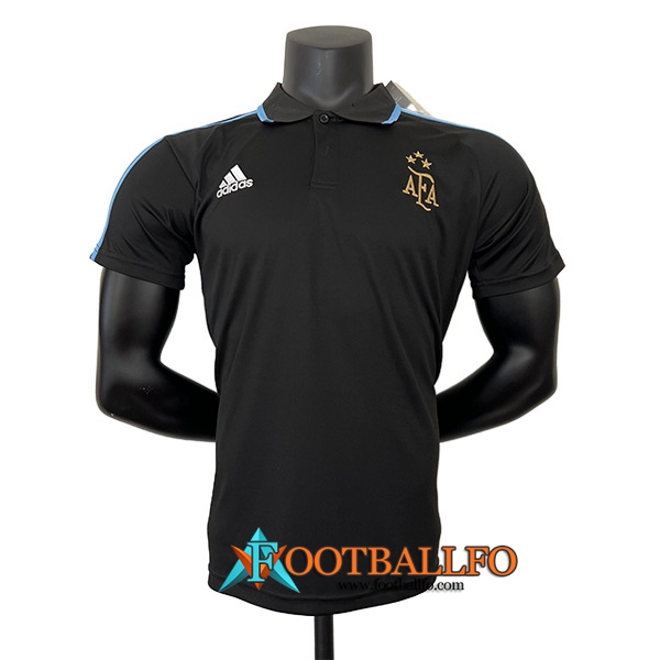 Camiseta Polo Argentin Negro 2023/2024
