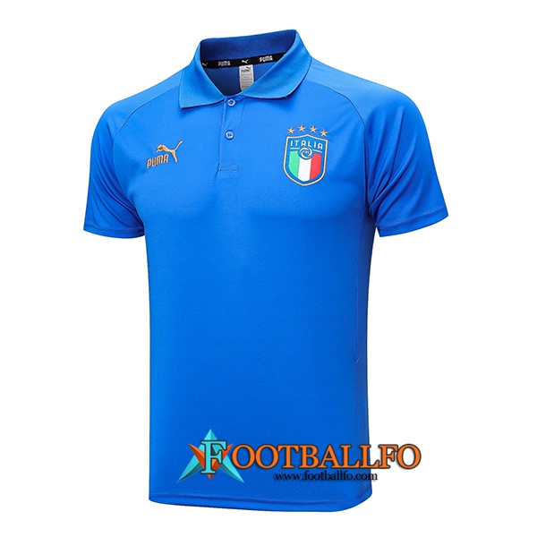 Camiseta Polo Italia Azul 2023/2024 -02