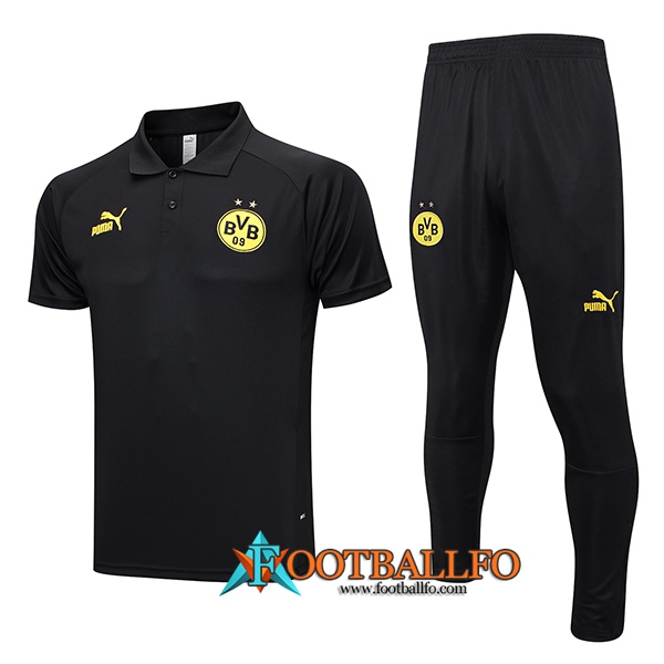 Camiseta Polo Dortmund Negro 2023/2024