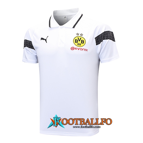 Camiseta Polo Dortmund Blanco 2023/2024