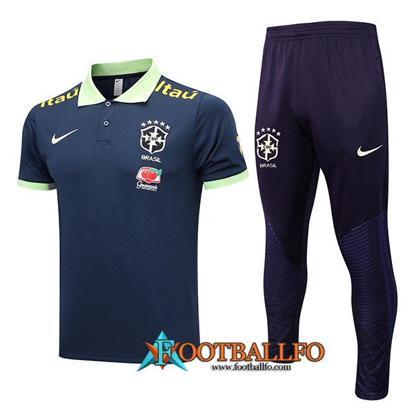 Camiseta Polo Brasil Azul marino 2023/2024