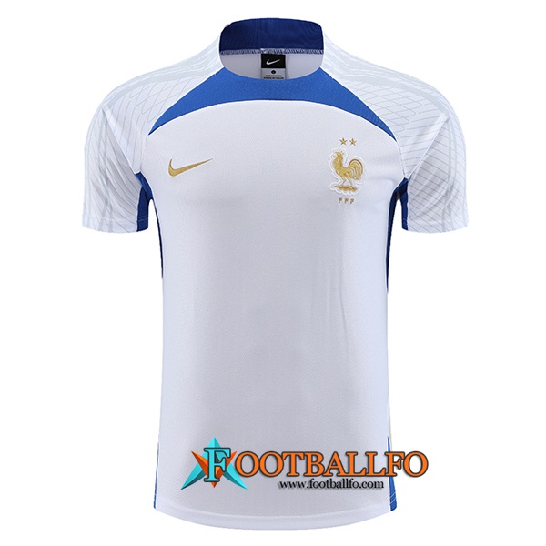 Camiseta Entrenamiento Francia Blanco 2023/2024