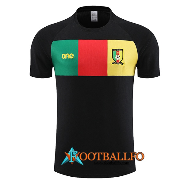 Camiseta Entrenamiento Camerún Negro 2023/2024