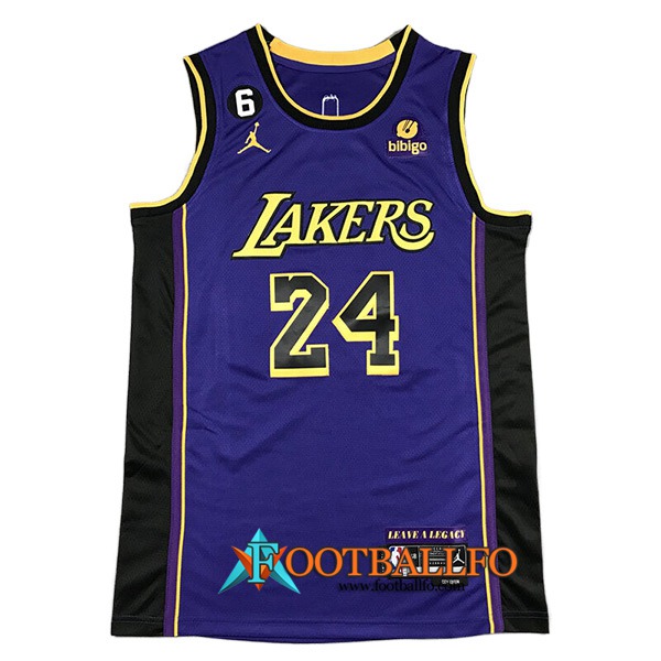 Camisetas Los Angeles Lakers (KOBE #24) 2022/23 Violeta