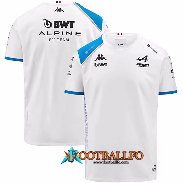 T-Shirt F1 Alpine Racing Team Blanco 2023