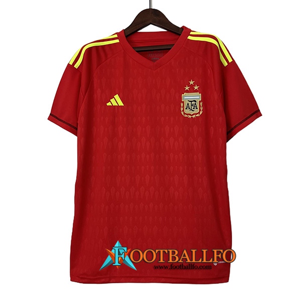 Camiseta Equipo Nacional Argentina Portero Rojo 2023/2024