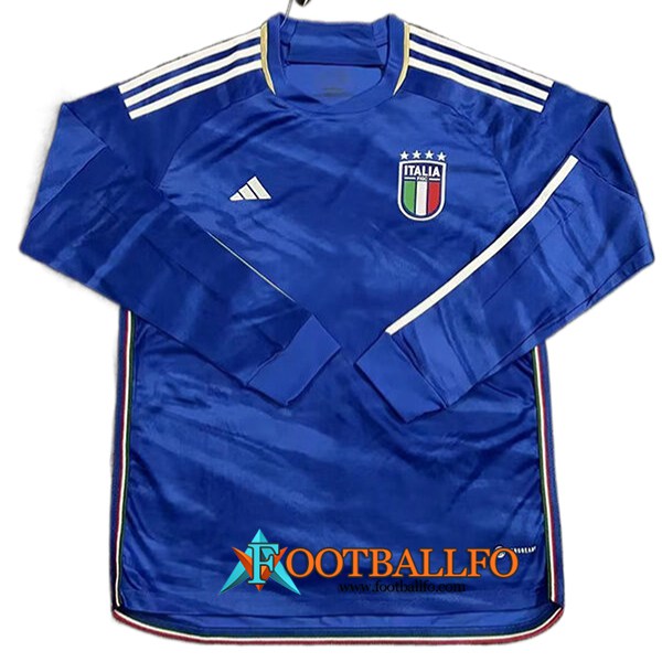 Camiseta Equipo Nacional Italia Manche Longue Primera 2023/2024