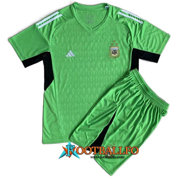 Camisetas De Futbol Argentina Ninos Portero Verde 2023/2024