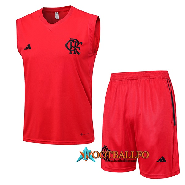 Camiseta Entrenamiento sin mangas + Cortos Flamengo Rojo 2023/2024