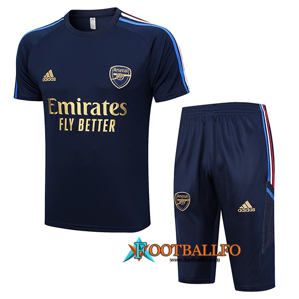 Camiseta Entrenamiento + Cortos Arsenal Azul marino 2023/2024