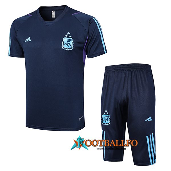 Camiseta Entrenamiento + Cortos Argentin Azul marino 2023/2024