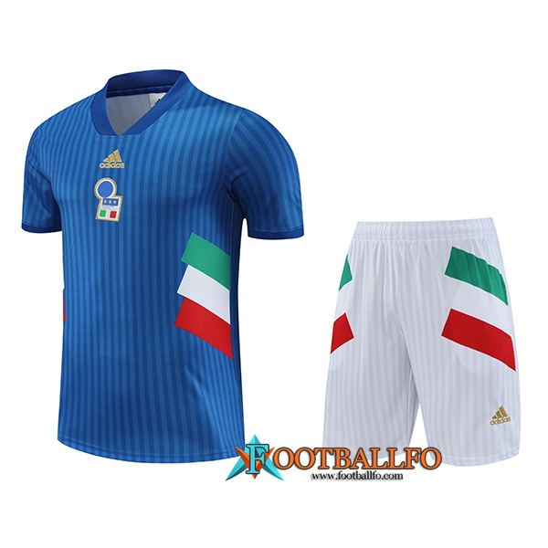 Camiseta Entrenamiento + Cortos Italia Azul 2023/2024