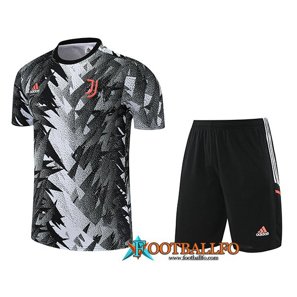 Camiseta Entrenamiento + Cortos Juventus Blanco/Negro 2023/2024