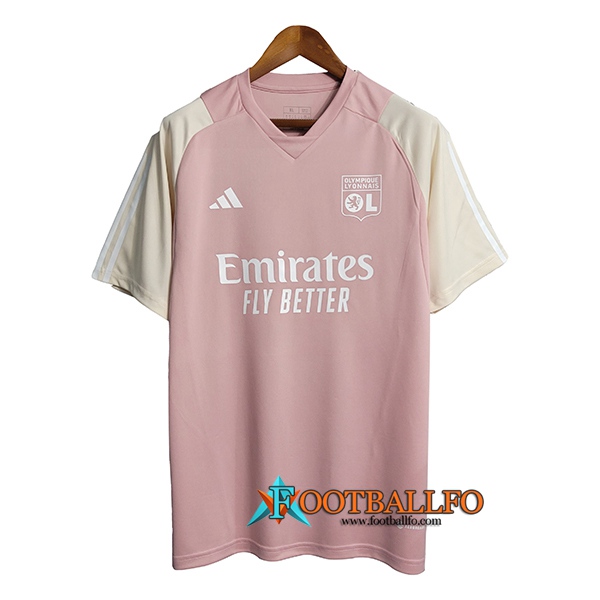 Camiseta Entrenamiento Lyon Rosa 2023/2024