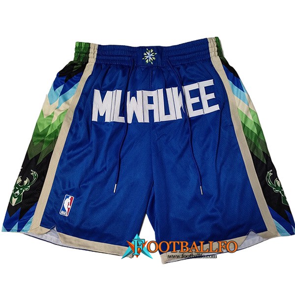 Cortos NBA Milwaukee Bucks 2023 Azul