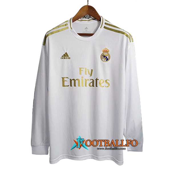 Camisetas De Futbol Real Madrid Primera Manga Larga 2019/2020