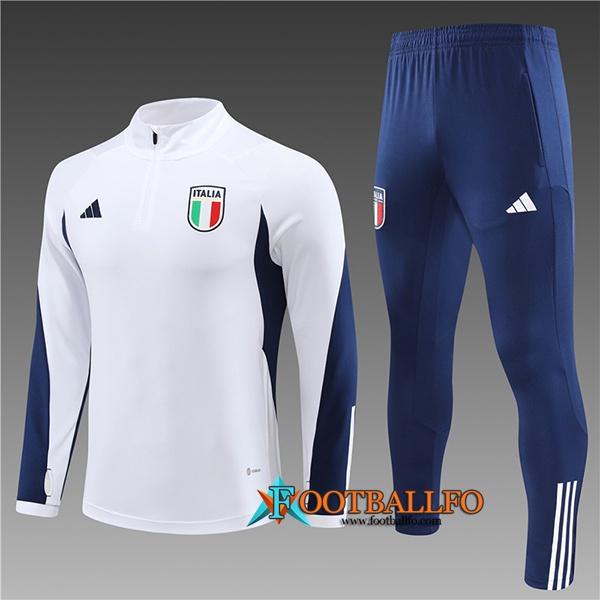 Chandal Equipos De Futbol Italia Ninos Blanco 2023/2024