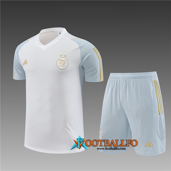 Camiseta Entrenamiento + Cortos Argelia Ninos Blanco 2023/2024