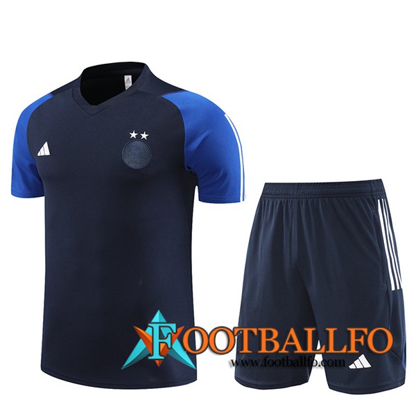 Camiseta Entrenamiento + Cortos Algeria Azul marino 2023/2024