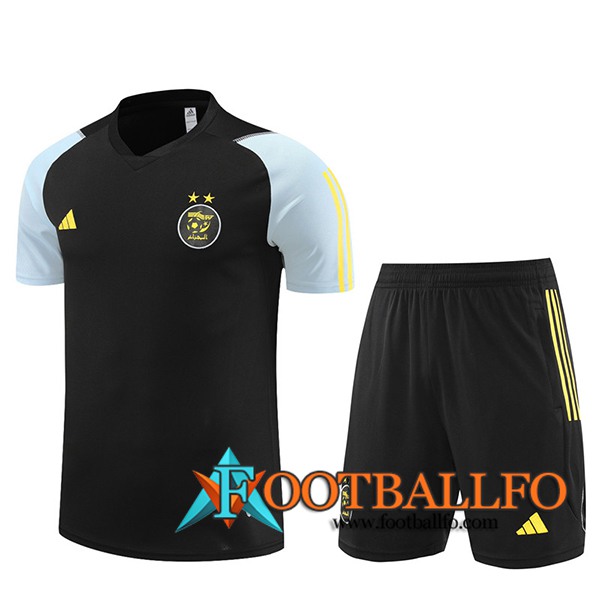 Camiseta Entrenamiento + Cortos Algeria Negro 2023/2024