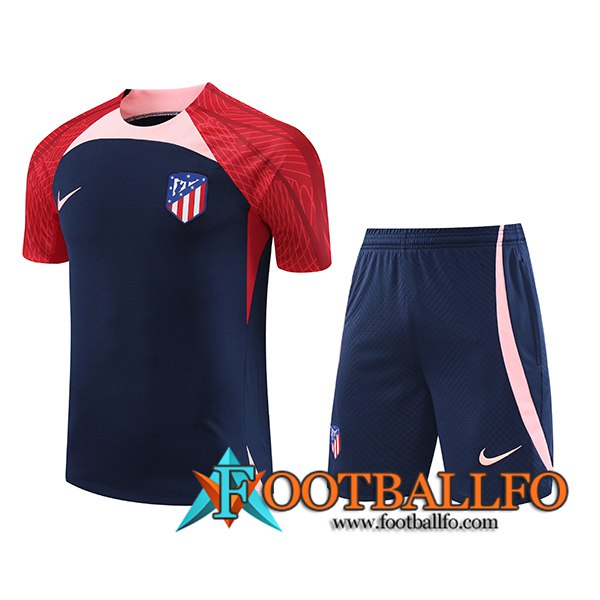 Camiseta Entrenamiento + Cortos Atletico Madrid Azul marino 2023/2024 -02