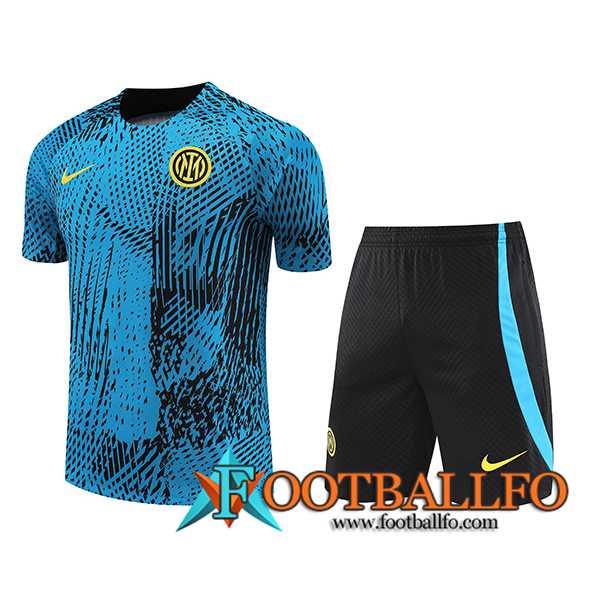 Camiseta Entrenamiento + Cortos Inter Milan Azul 2023/2024