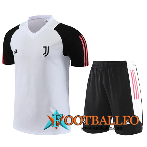 Camiseta Entrenamiento + Cortos Juventus Blanco 2023/2024 -02