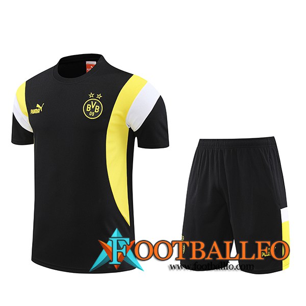 Camiseta Entrenamiento + Cortos Dortmund Negro 2023/2024