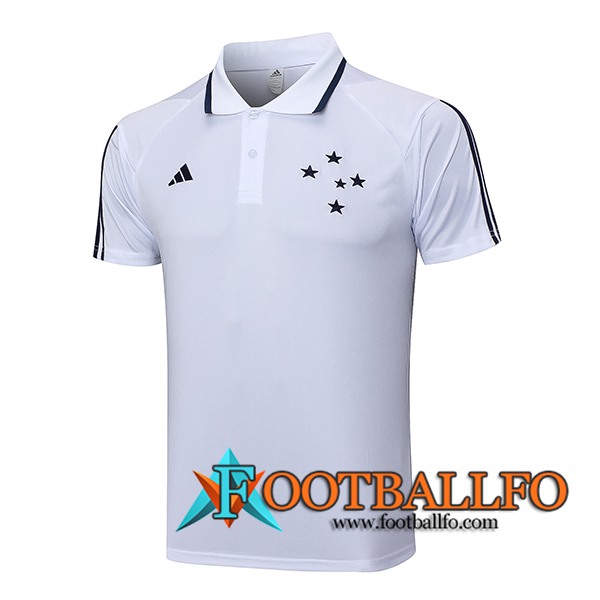 Camiseta Polo Cruzeiro Blanco 2023/2024