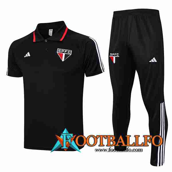 Camiseta Polo Sao Paulo FC Negro 2023/2024