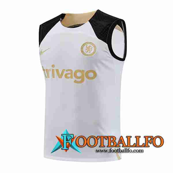 Chalecos De Futbol FC Chelsea Blanco 2023/2024 -02