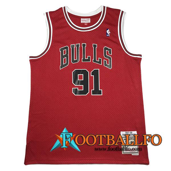Camisetas Chicago Bulls (RODMAN #91) 2023/24 Rojo