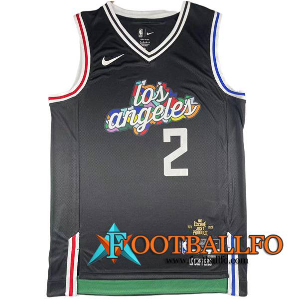 Camisetas Los Angeles Clippers (LEONARO #2) 2023/24 Negro