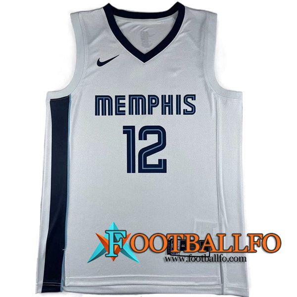 Camisetas Memphis Grizzlies (MORANT #12) 2023/24 Blanco