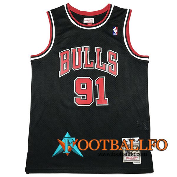 Camisetas Chicago Bulls (RODMAN #91) 2023/24 Negro