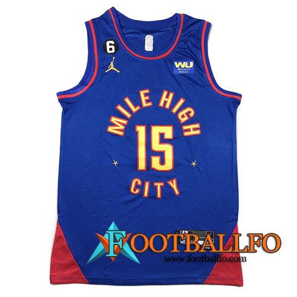 Camisetas Denver Nuggets (JOKIC #15) 2023/24 Azul