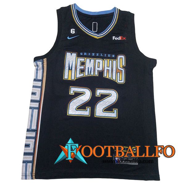 Camisetas Memphis Grizzlies (BANE #22) 2023/24 Negro -02