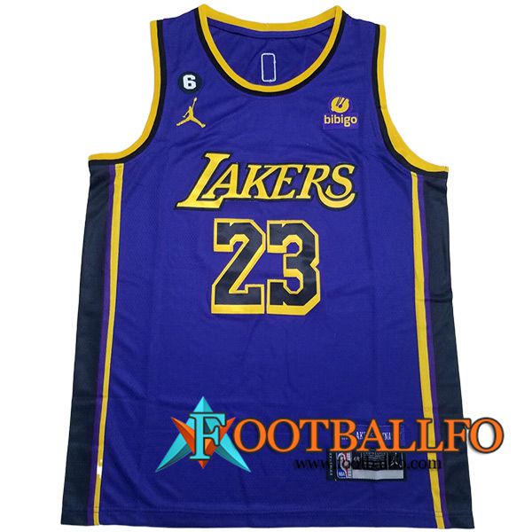 Camisetas Los Angeles Lakers (JAMES #23) 2023/24 Azul