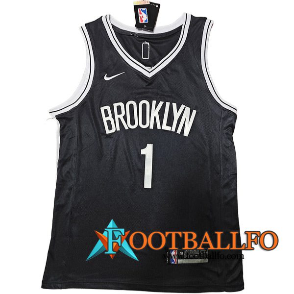 Camisetas Brooklyn Nets (BRIDGES #24) 2023/24 Negro