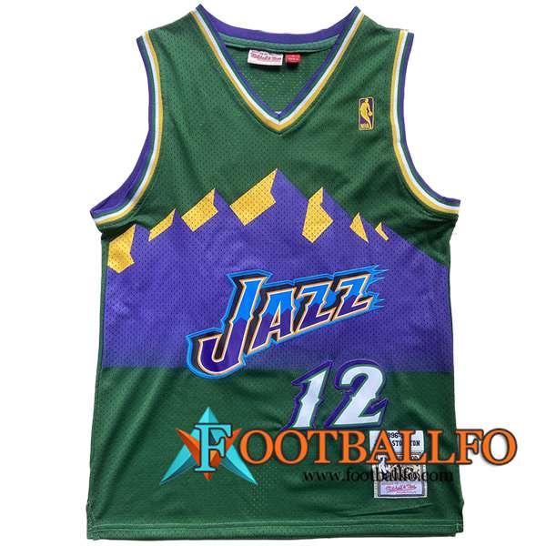 Camisetas Utah Jazz (STOCKTON #12) 2023/24 Verde