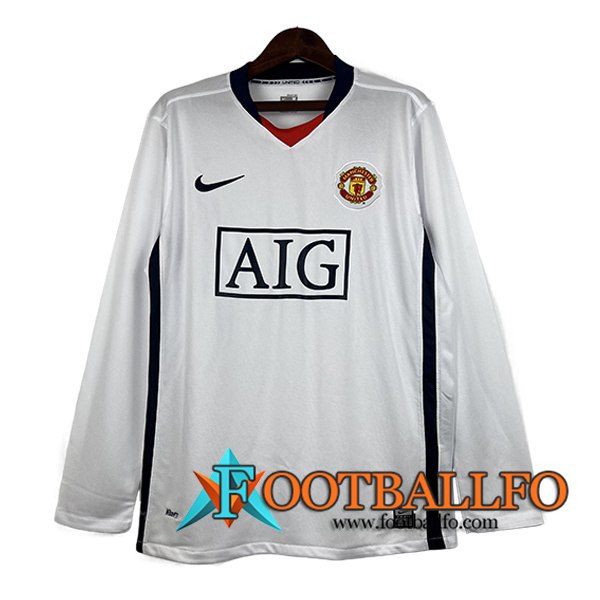 Camisetas De Futbol Manchester United Tercera Manga Larga 2007/2008
