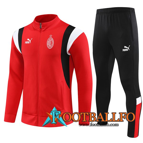 Chandal Equipos De Futbol - Chaqueta AC Milan Rojo 2023/2024