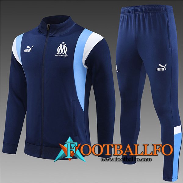 Chandal Equipos De Futbol - Chaqueta Marsella Ninos Azul marino 2023/2024