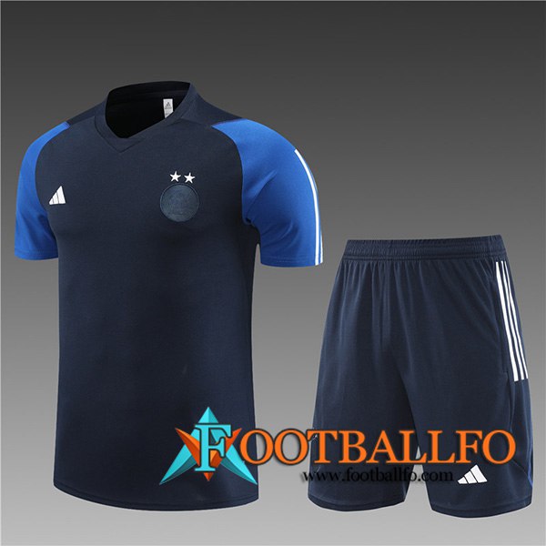 Camiseta Entrenamiento + Cortos Argelia Ninos Azul marino 2023/2024