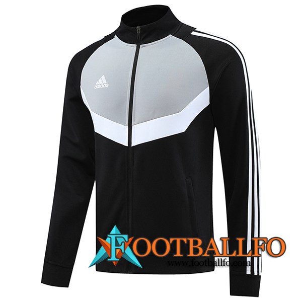 Chaquetas Futbol Adidas Negro/Gris 2023/2024