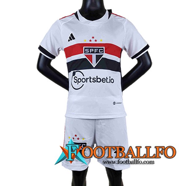 Camisetas De Futbol Sao Paulo FC Ninos Primera 2023/2024